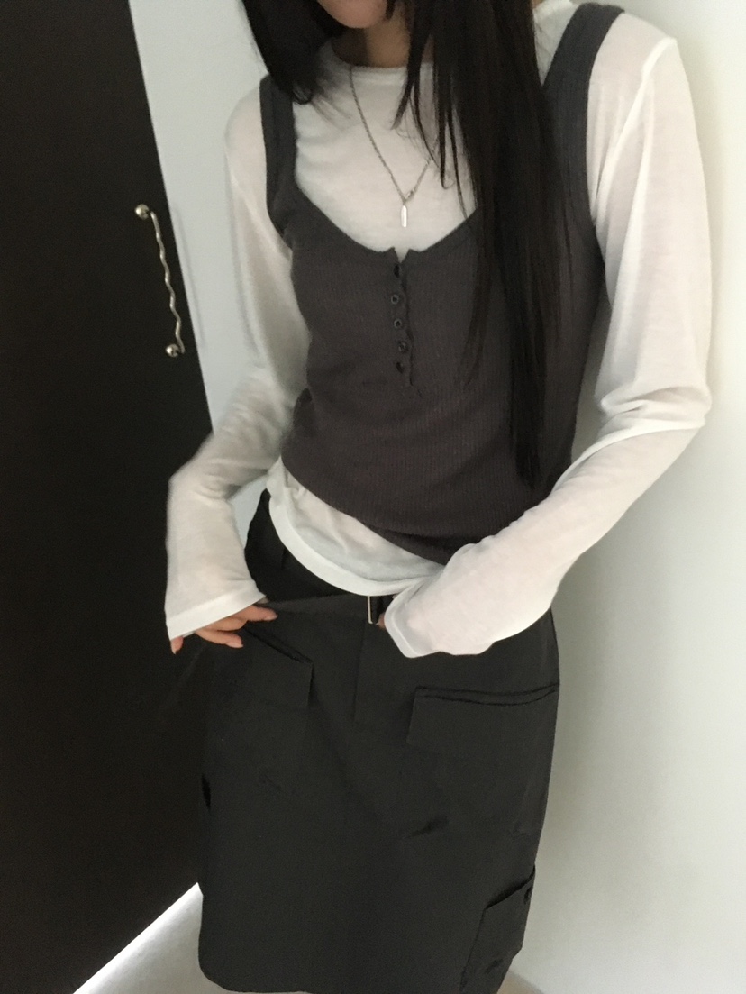 MINIMUZE韓國代購女裝新款休閑熱賣人氣推薦真品吊帶背心MINIMUZE吊帶/背心