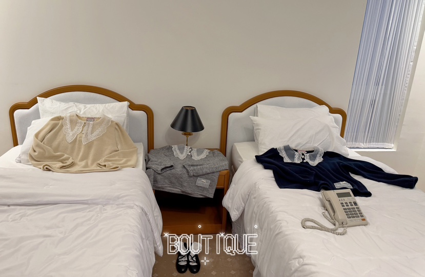 BOUTIQUE-L東大門直郵女士新款職業推薦休閑熱賣衛衣絲帶BOUTIQUE-L衛衣