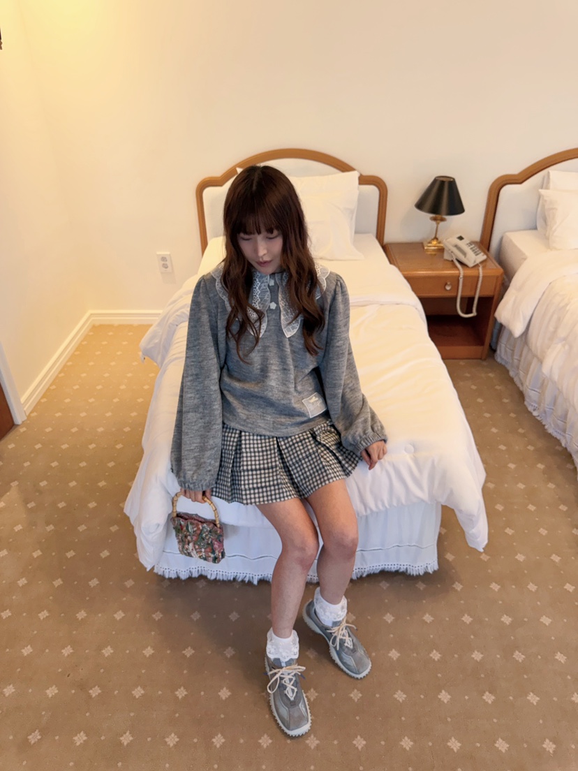 BOUTIQUE-L東大門直郵女士新款職業推薦休閑熱賣衛衣絲帶BOUTIQUE-L衛衣