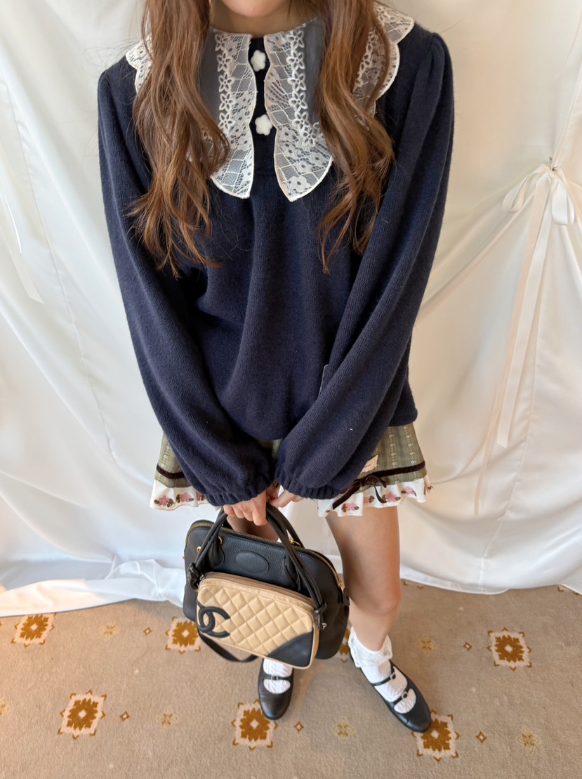 BOUTIQUE-L東大門直郵女士新款職業推薦休閑熱賣衛衣絲帶BOUTIQUE-L衛衣
