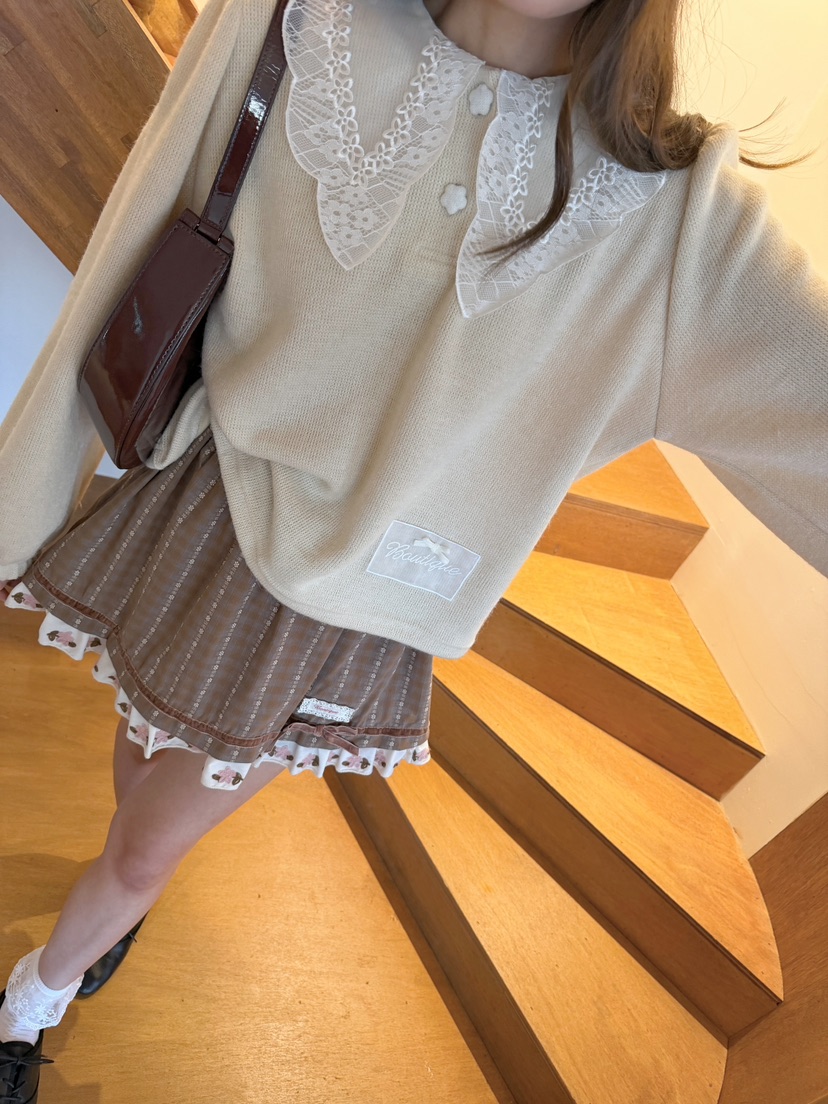BOUTIQUE-L東大門直郵女士新款職業推薦休閑熱賣衛衣絲帶BOUTIQUE-L衛衣