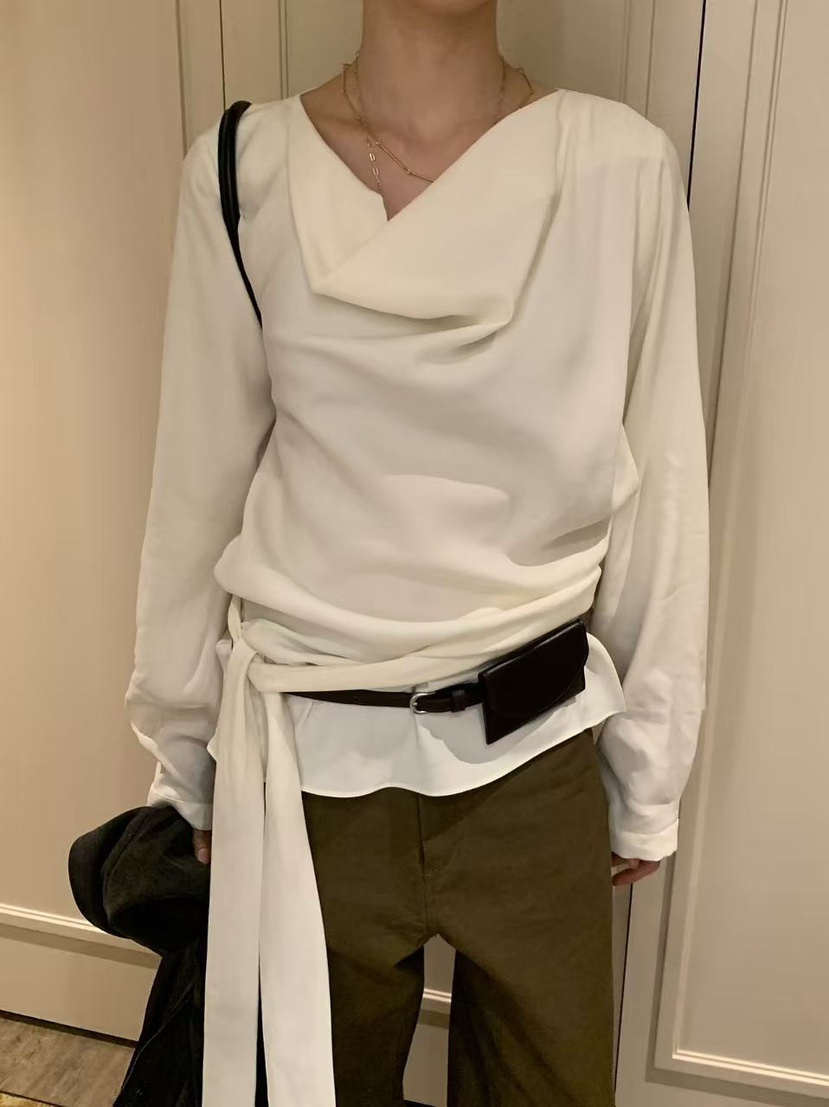 LOFN韓國代購女裝新品真品職業時尚人氣推薦休閑襯衫蕾絲衫LOFN襯衫/蕾絲衫