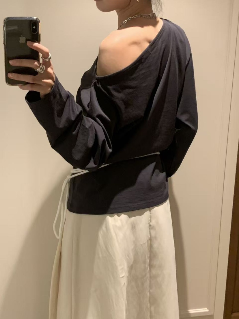 LOFN東大門代購女士新款休閑真品時尚熱賣人氣推薦長袖T恤LOFN長袖T恤