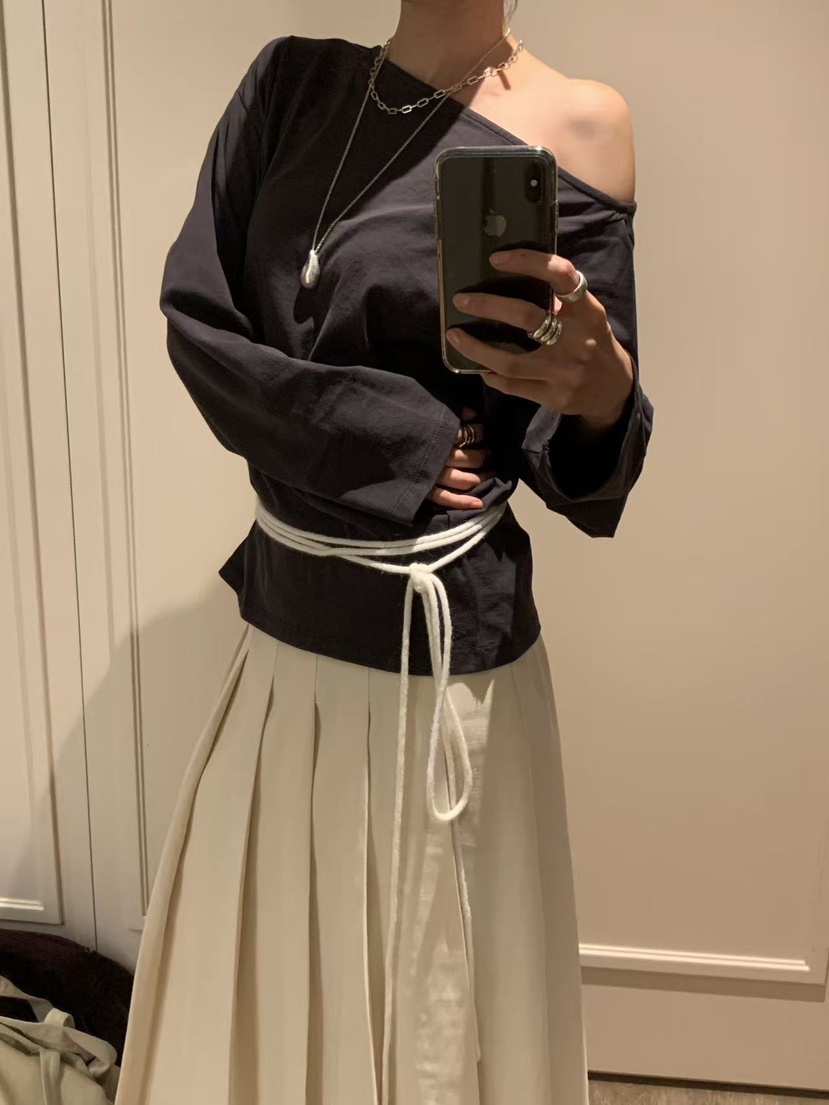 LOFN東大門代購女士新款休閑真品時尚熱賣人氣推薦長袖T恤LOFN長袖T恤
