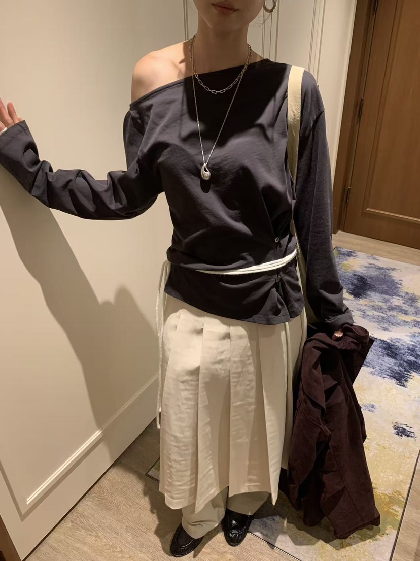 LOFN東大門代購女士新款休閑真品時尚熱賣人氣推薦長袖T恤LOFN長袖T恤