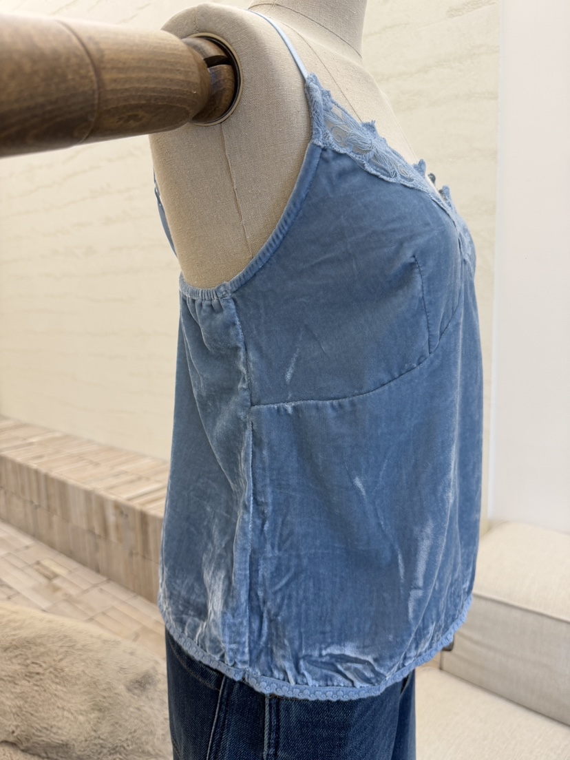 LAUNDRY東大門實拍女士新款時尚真品休閑吊帶背心天鵝絨無袖LAUNDRY吊帶/背心