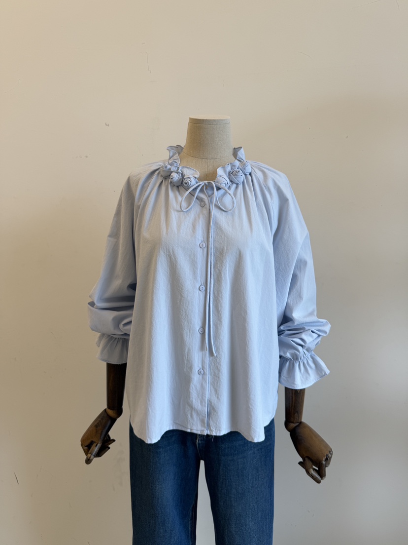 LAUNDRY韓國代購女裝新品推薦時尚人氣休閑襯衫蕾絲衫燈芯絨LAUNDRY襯衫/蕾絲衫