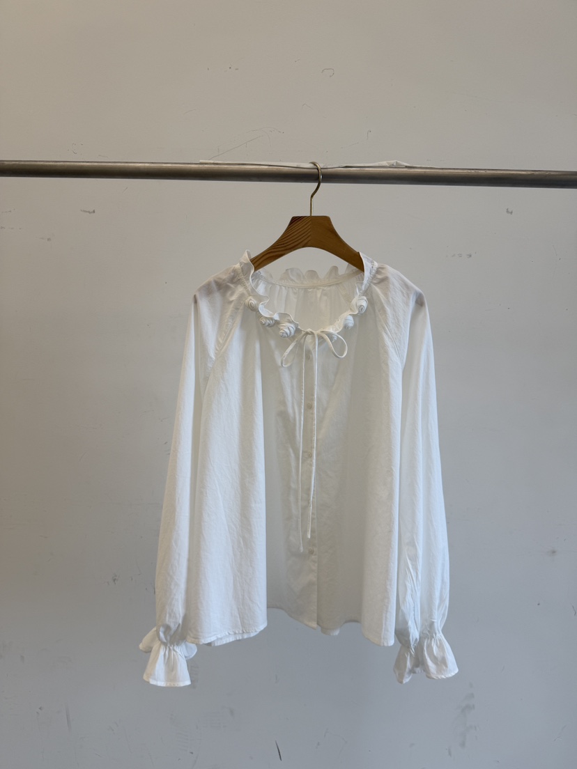LAUNDRY韓國代購女裝新品推薦時尚人氣休閑襯衫蕾絲衫燈芯絨LAUNDRY襯衫/蕾絲衫圖色1