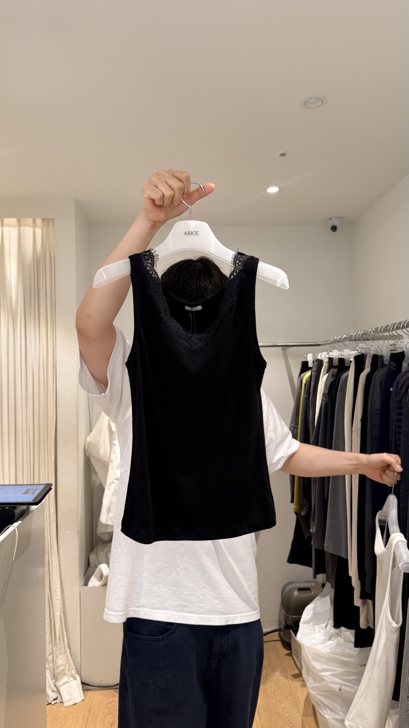 ARKIE/TAF韓國代購女士新品推薦熱賣人氣吊帶背心蕾絲無袖ARKIE/TAF吊帶/背心圖色2