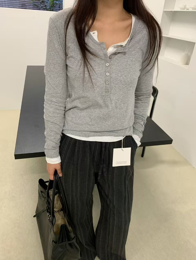 J CRANE-A東大門直郵女士新款人氣熱賣休閑推薦長袖T恤J CRANE長袖T恤