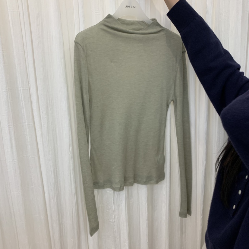 JINSIM東大門代購女裝新品休閑時尚熱賣真品人氣推薦長袖T恤JINSIM長袖T恤圖色2綠