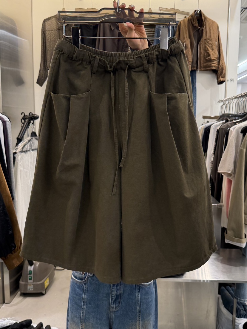 THE SIL韓國直郵女裝新品人氣休閑熱賣真品時尚短褲褶裥THE SIL/1 2ILLY短褲圖色1