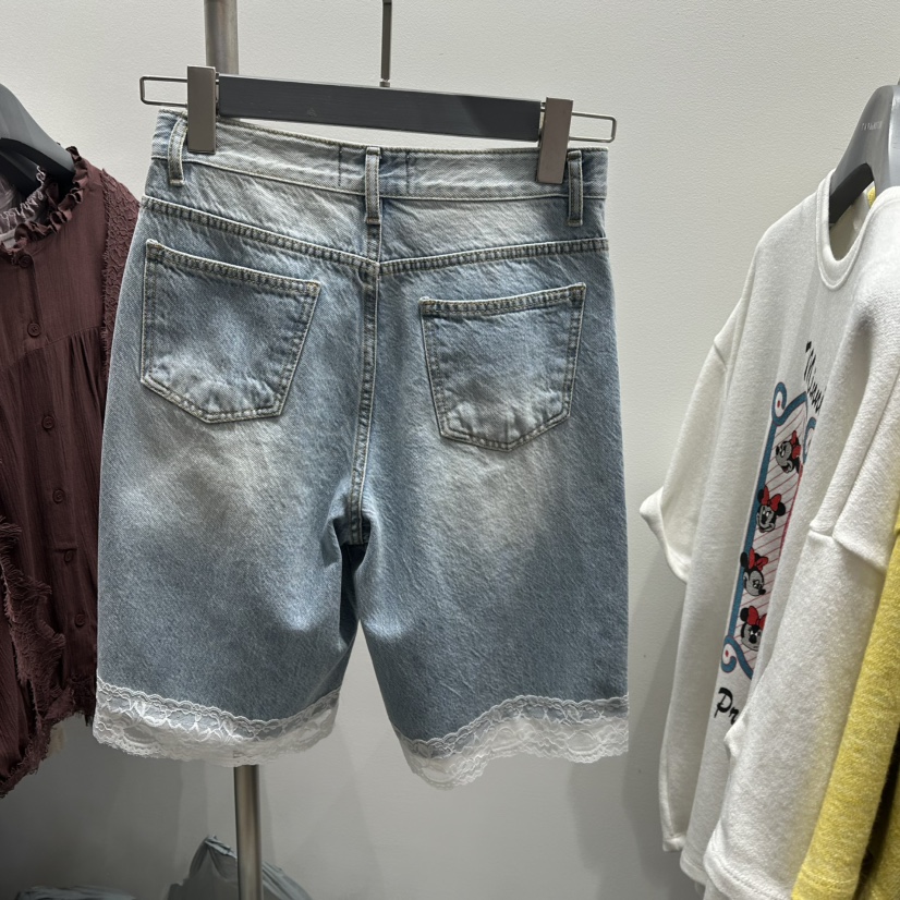 TARABY MOTION東大門代購女士新款熱賣推薦短褲水洗蕾絲TARABY MOTION短褲