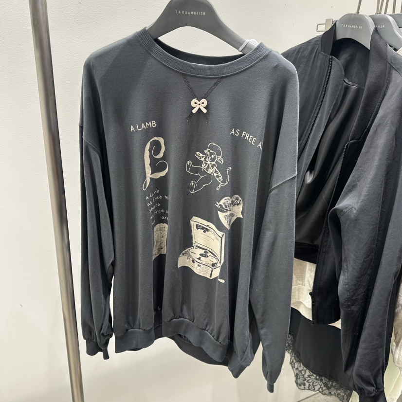 TARABY MOTION東大門代購女士新款休閑推薦人氣時尚長袖T恤TARABY MOTION長袖T恤圖色3