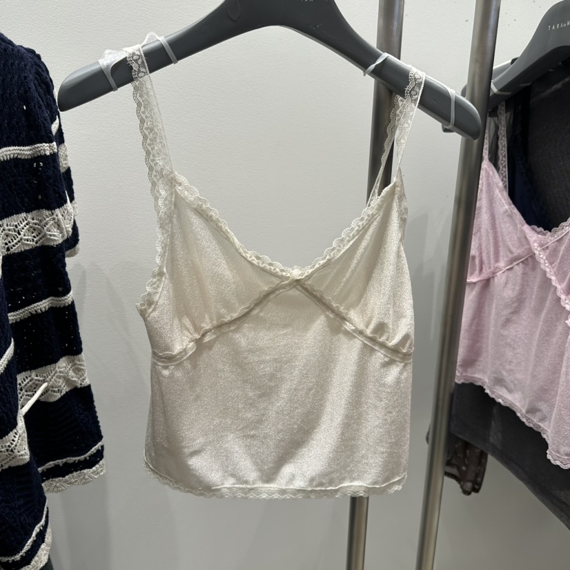 TARABY MOTION東大門實拍女裝新品休閑吊帶背心不含內搭絲絨TARABY MOTION吊帶/背心圖色1