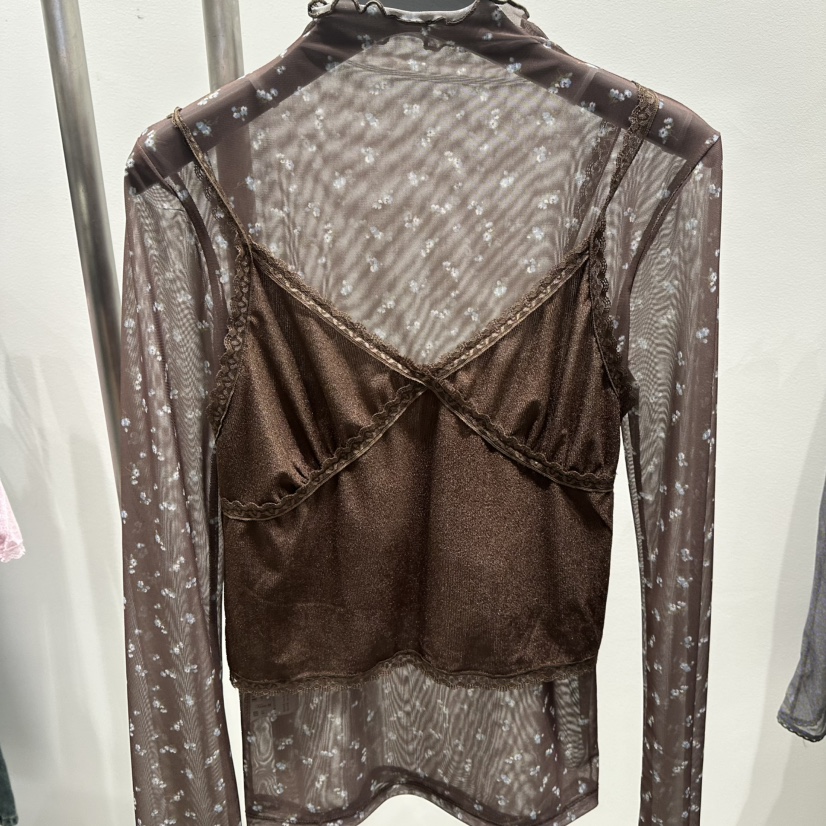 TARABY MOTION東大門實拍女裝新品休閑吊帶背心不含內搭絲絨TARABY MOTION吊帶/背心圖色4