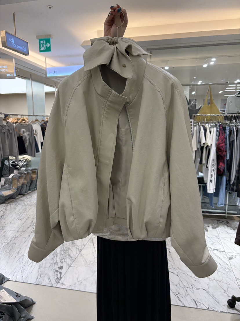 REPELLER韓國直郵女士新品真品熱賣推薦人氣夾克含頭飾皮革REPELLER夾克圖色1