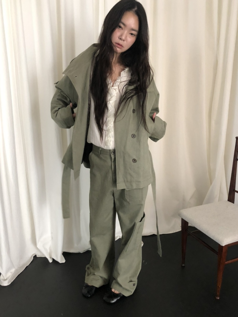 TORRE東大門代購女士新品推薦時尚熱賣真品休閑夾克含腰帶TORRE夾克