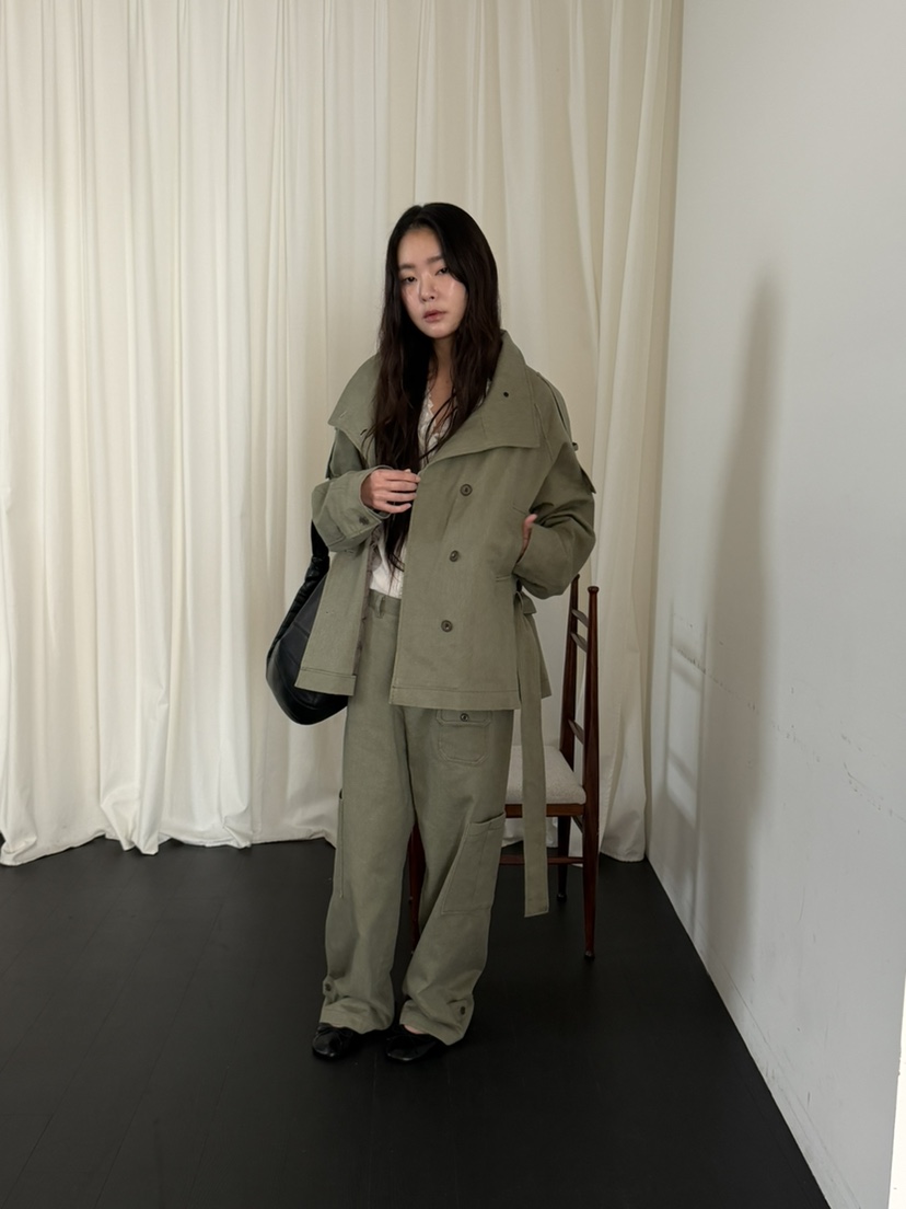 TORRE東大門代購女士新品推薦時尚熱賣真品休閑夾克含腰帶TORRE夾克