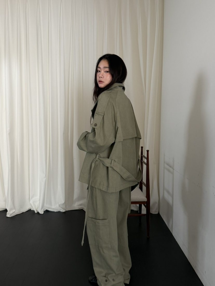 TORRE東大門代購女士新品推薦時尚熱賣真品休閑夾克含腰帶TORRE夾克