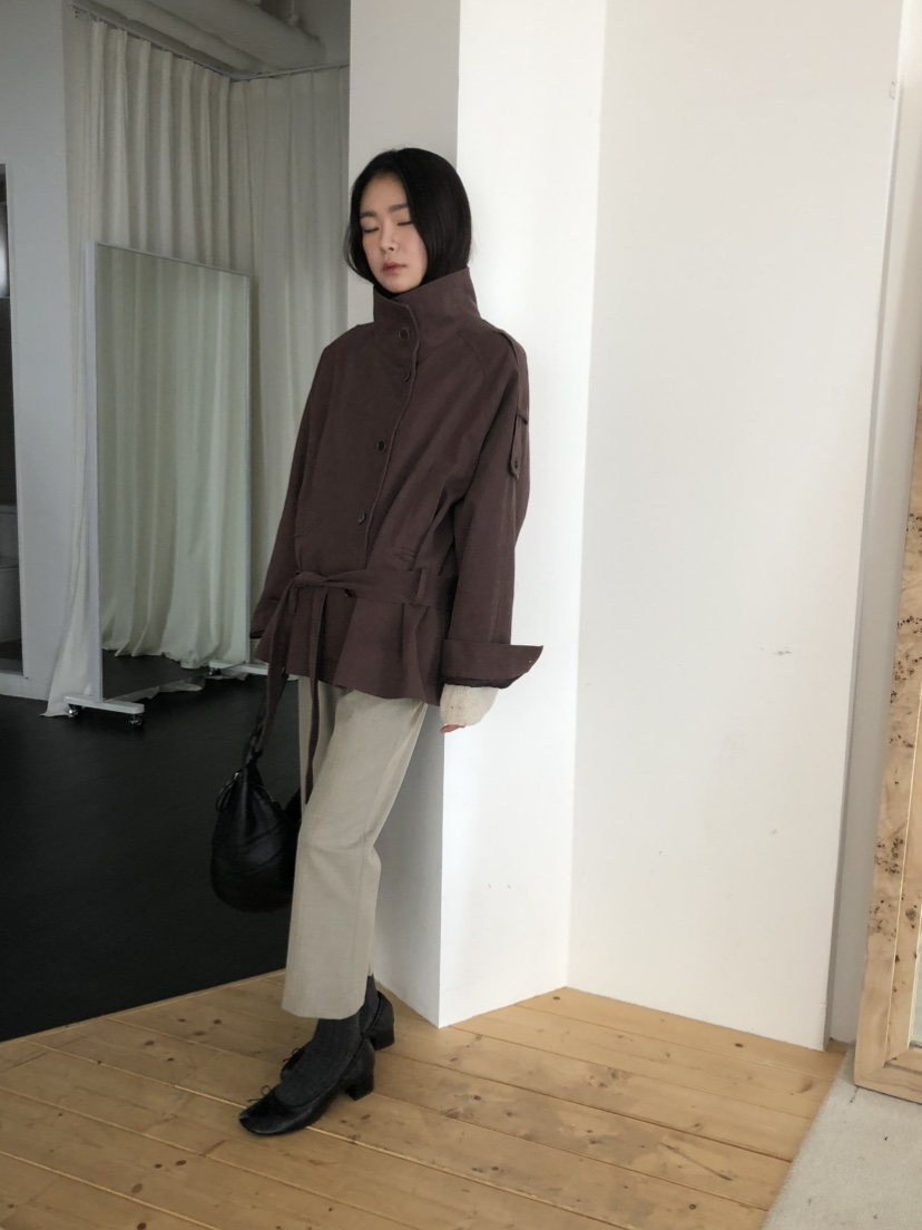 TORRE東大門代購女士新品推薦時尚熱賣真品休閑夾克含腰帶TORRE夾克
