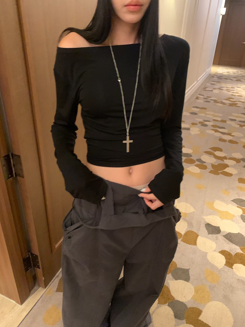 BADCALM東大門直郵女士新品人氣熱賣休閑真品時尚長袖T恤BADCALM長袖T恤圖色1