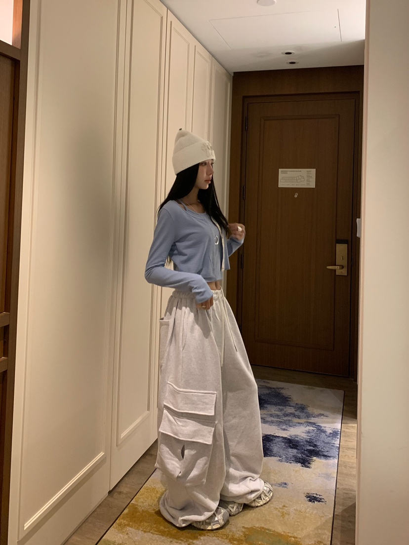 BADCALM東大門代購女士新款人氣真品休閑推薦休閑褲工裝褲BADCALM休閑褲