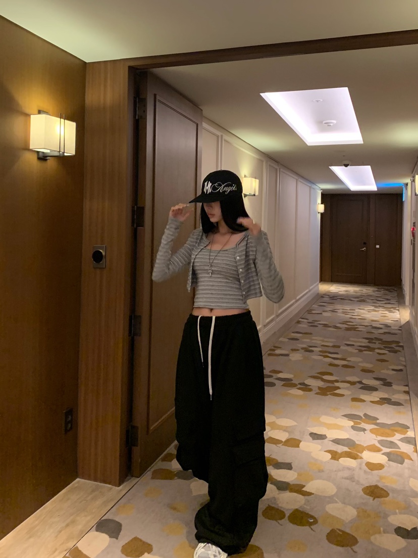 BADCALM東大門代購女士新款人氣真品休閑推薦休閑褲工裝褲BADCALM休閑褲
