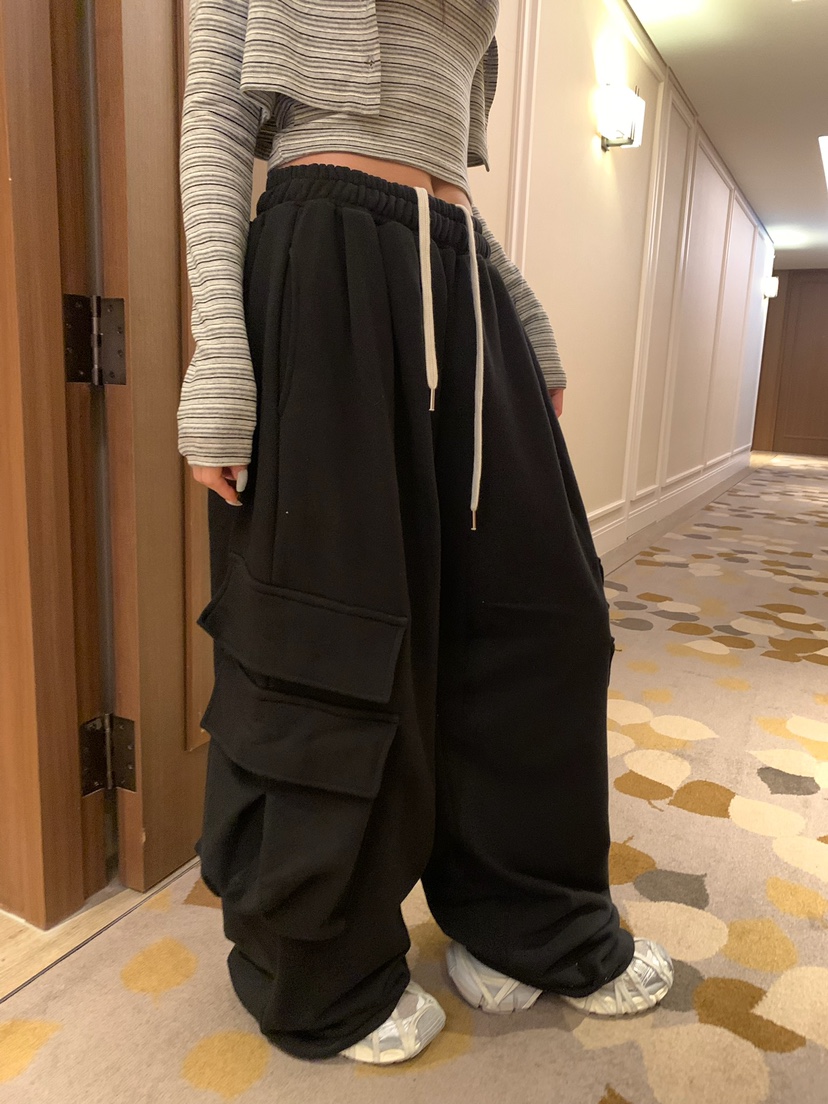 BADCALM東大門代購女士新款人氣真品休閑推薦休閑褲工裝褲BADCALM休閑褲