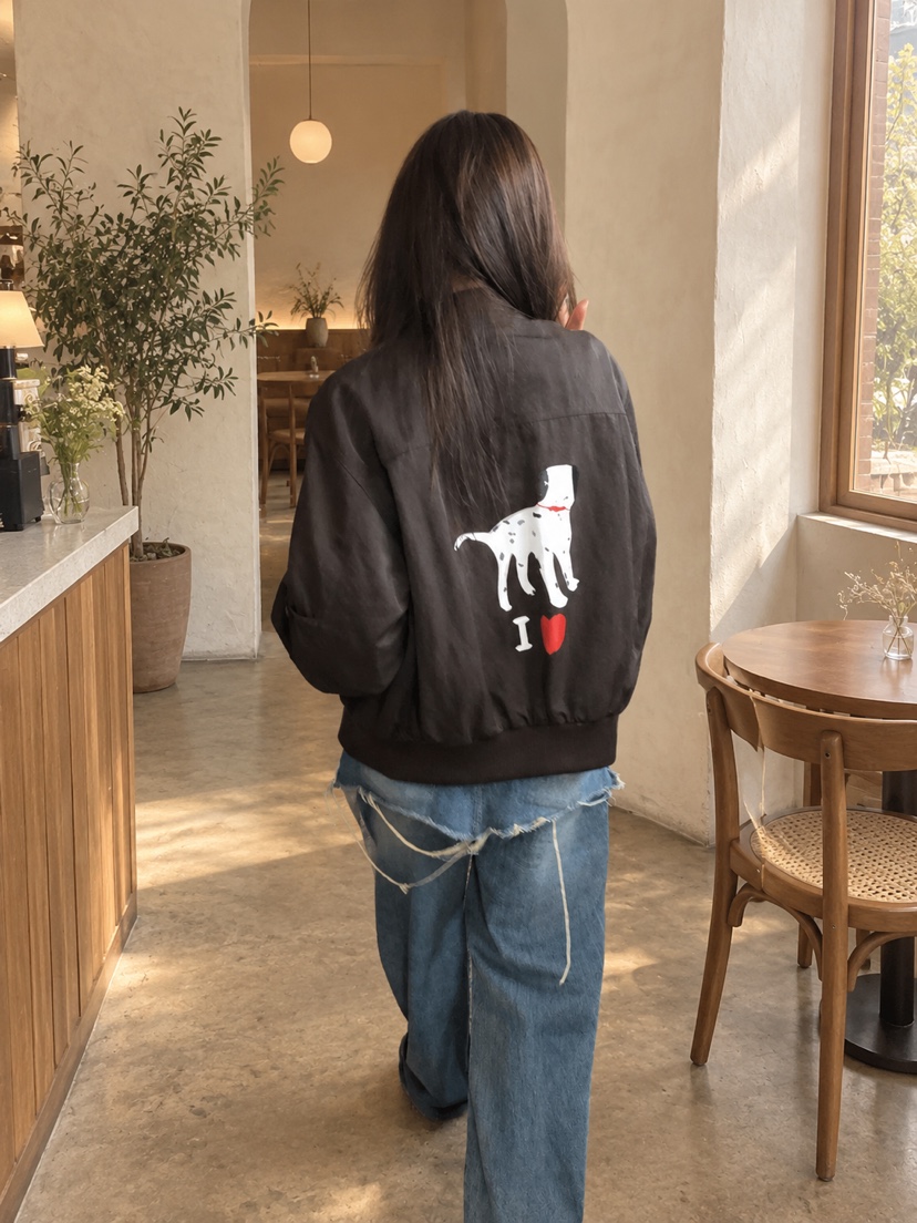 ONDO-P韓國代購女士新款人氣休閑時尚熱賣推薦真品夾克狗狗ONDO-P夾克