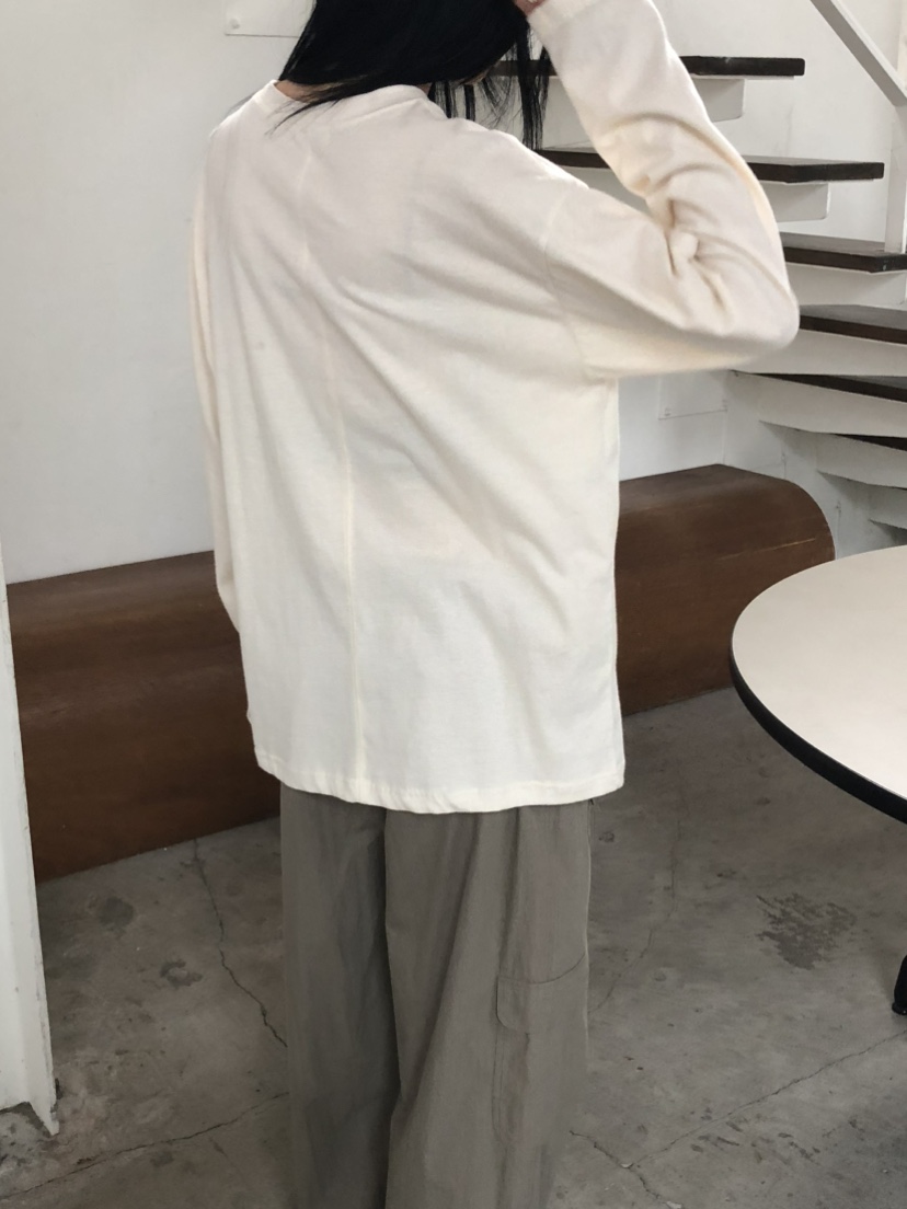 MOVENNE韓國直郵女裝新品熱賣真品時尚推薦休閑長袖T恤多層MOVENNE長袖T恤
