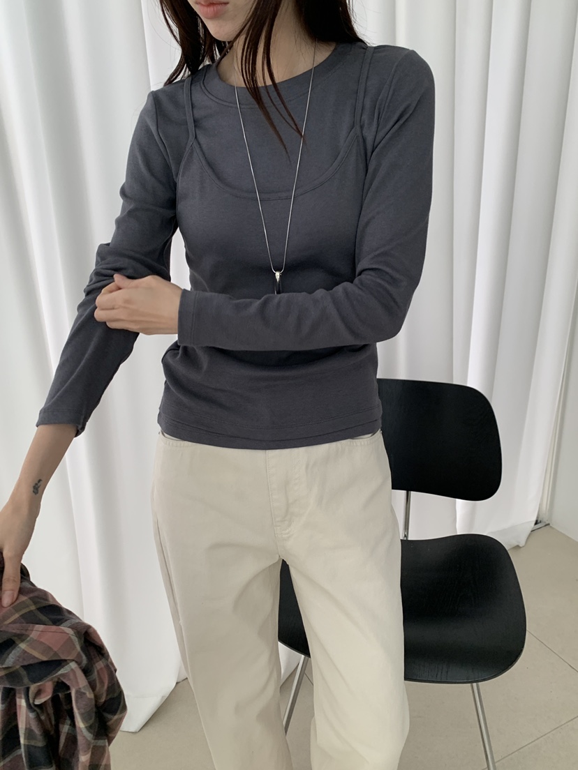 LE RIVE韓國直郵女士新款推薦休閑人氣真品熱賣時尚長袖T恤LE RIVE長袖T恤