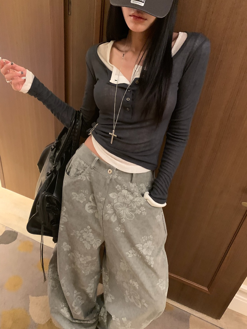 BADCALM東大門直郵女士新款時尚推薦休閑真品熱賣長袖T恤BADCALM長袖T恤