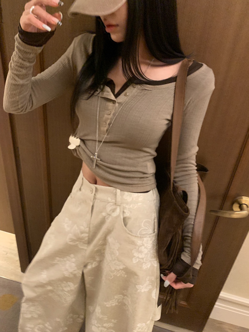 BADCALM東大門直郵女士新款時尚推薦休閑真品熱賣長袖T恤BADCALM長袖T恤