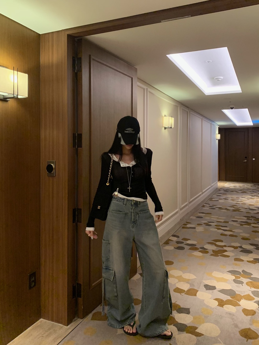 BADCALM東大門直郵女士新款時尚推薦休閑真品熱賣長袖T恤BADCALM長袖T恤