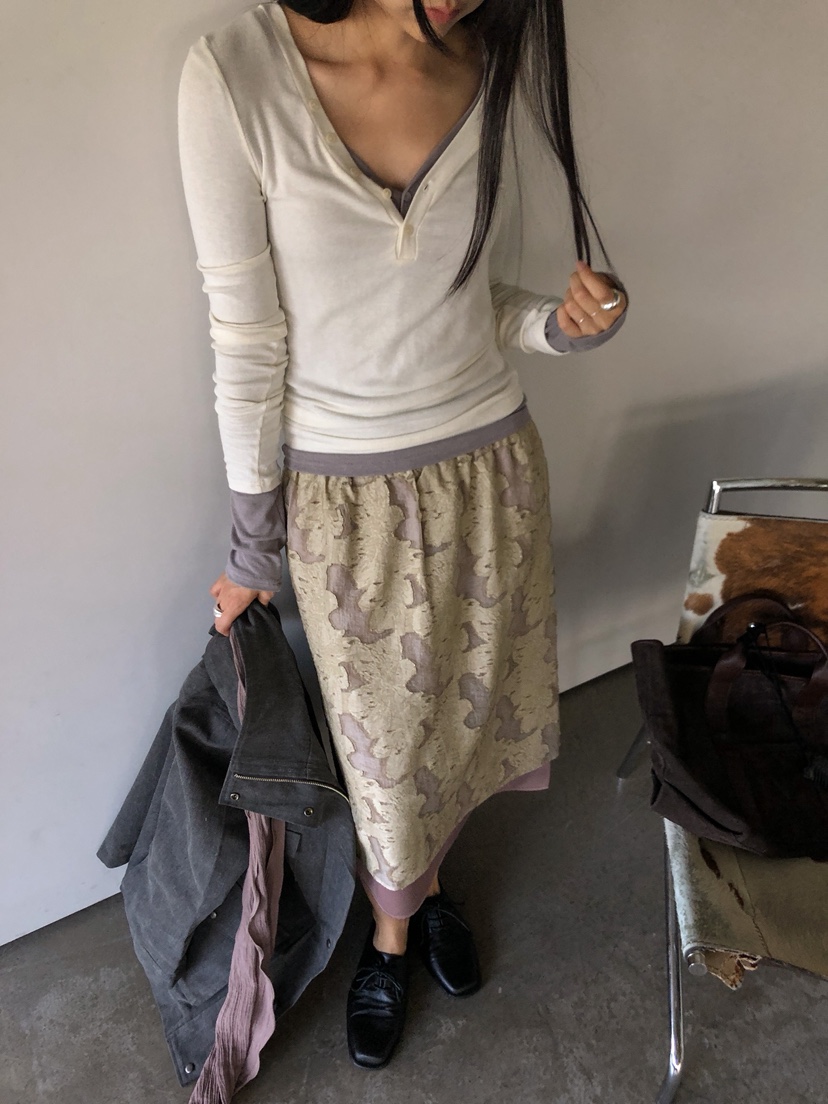 MURMUR韓國直郵女裝新款推薦休閑熱賣真品時尚人氣長袖T恤MURMUR長袖T恤