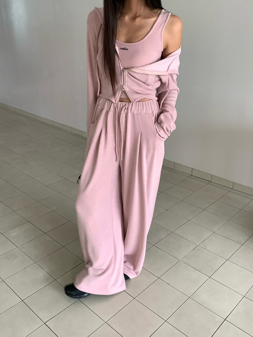 REVE CITE-L韓國直郵女士新品真品人氣休閑褲闊腿褲褶裥REVE CITE-L休閑褲圖色3