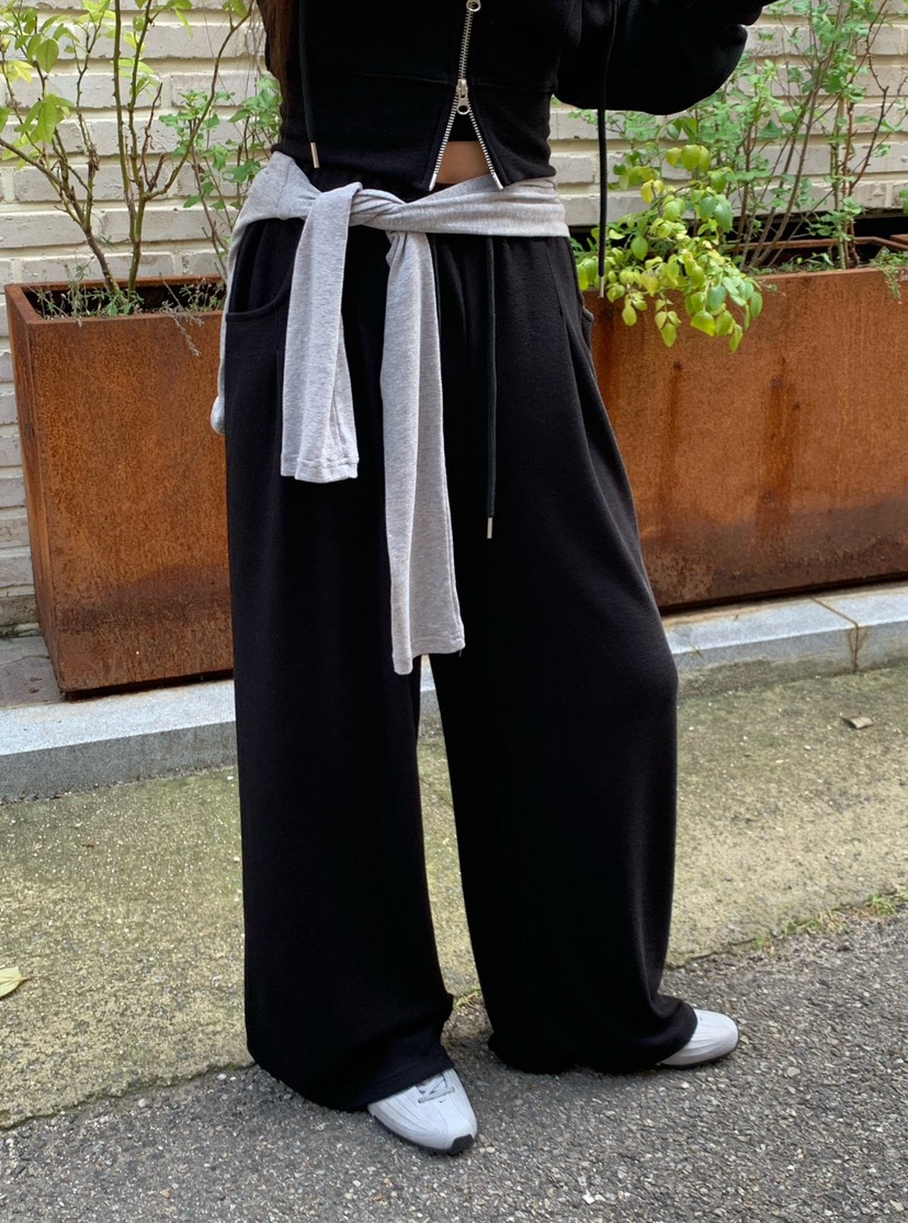 REVE CITE-L韓國直郵女士新品真品人氣休閑褲闊腿褲褶裥REVE CITE-L休閑褲圖色4