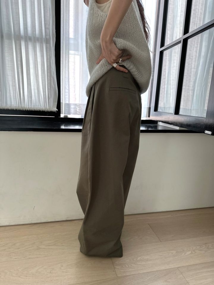 MARE韓國代購女士新款熱賣休閑時尚真品人氣推薦休閑褲雙褶MARE休閑褲