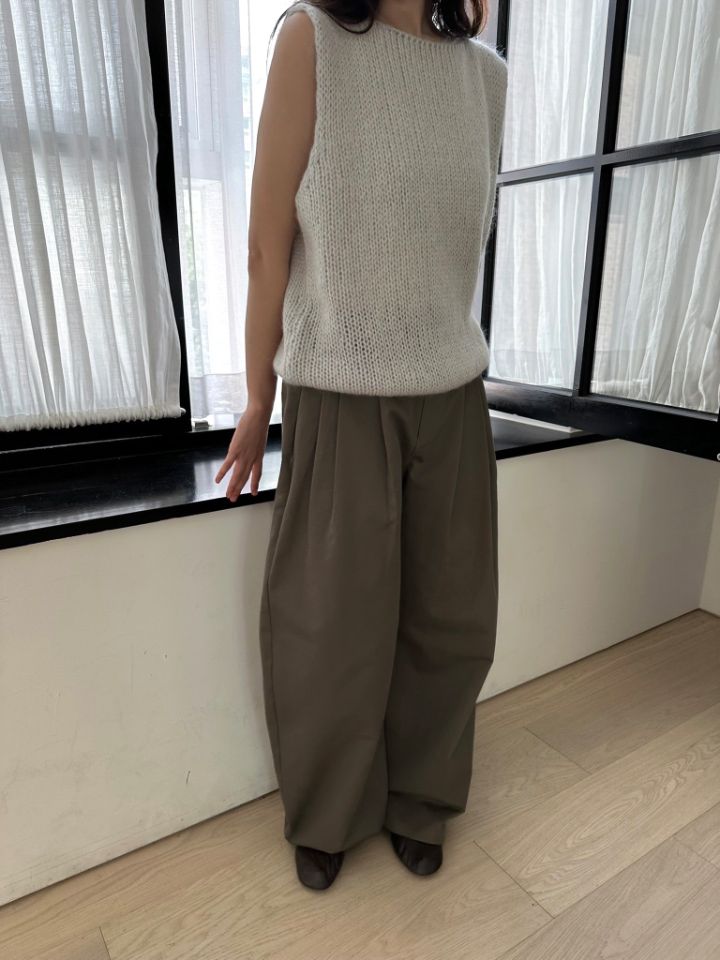 MARE韓國代購女士新款熱賣休閑時尚真品人氣推薦休閑褲雙褶MARE休閑褲