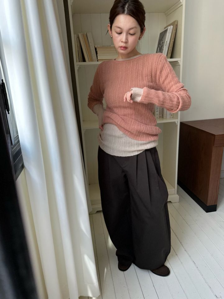 MARE韓國代購女士新款熱賣休閑時尚真品人氣推薦休閑褲雙褶MARE休閑褲
