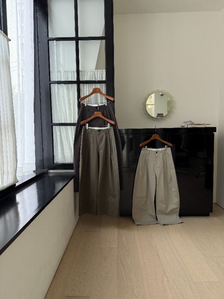 MARE韓國代購女士新款熱賣休閑時尚真品人氣推薦休閑褲雙褶MARE休閑褲