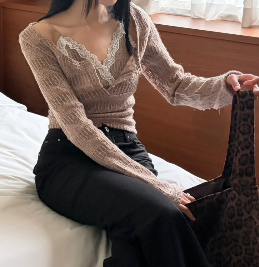 N.BROWN韓國直郵女裝新品熱賣人氣真品休閑時尚推薦長袖T恤N.BROWN長袖T恤