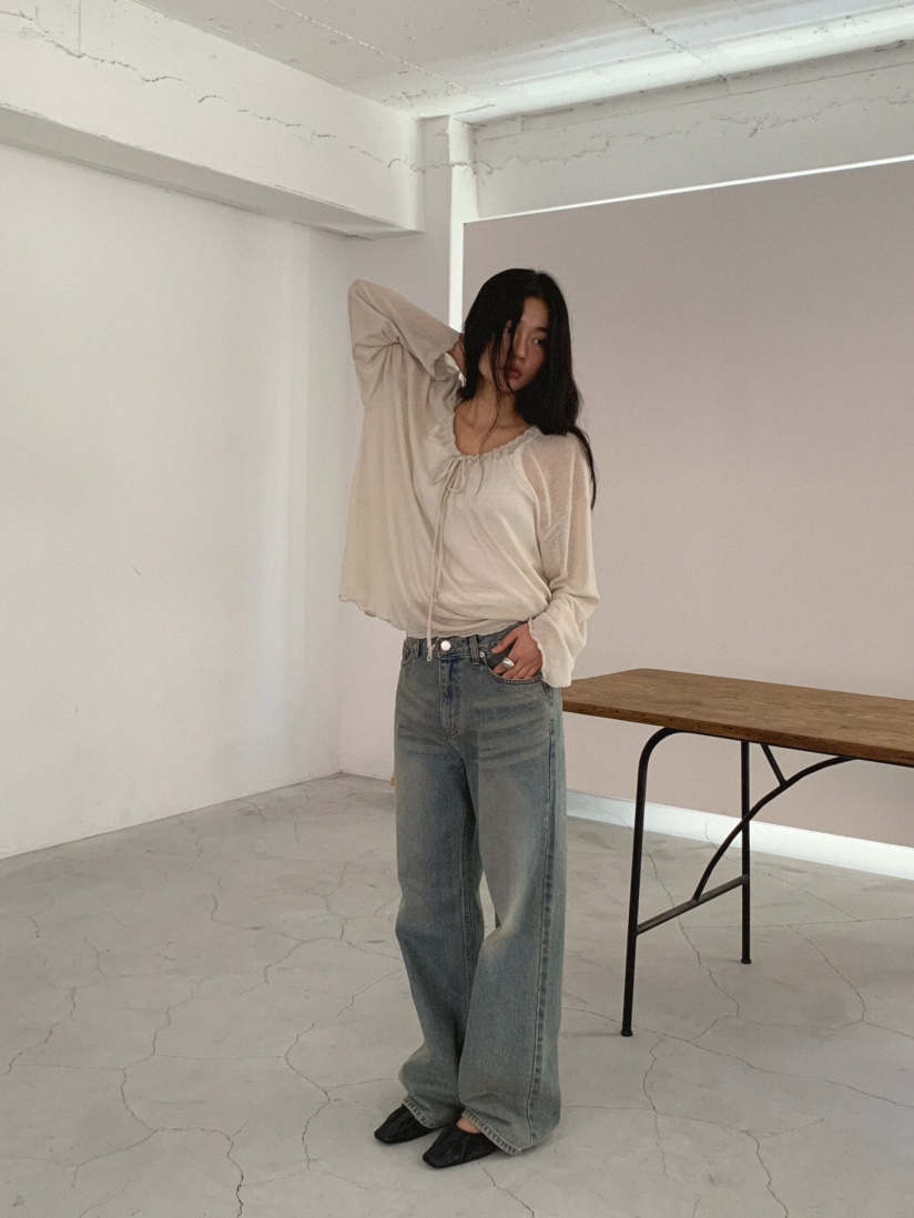 MOSMOS東大門代購女士新款真品推薦人氣休閑熱賣時尚牛仔褲MOSMOS牛仔褲
