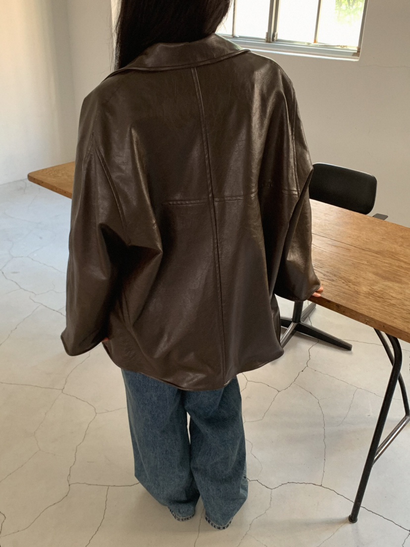 MOSMOS東大門實拍女士新品人氣時尚推薦熱賣真品夾克皮革MOSMOS夾克