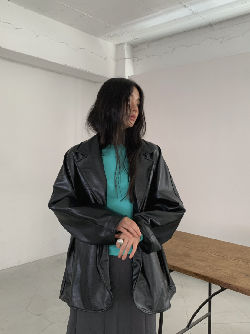 MOSMOS東大門實拍女士新品人氣時尚推薦熱賣真品夾克皮革MOSMOS夾克