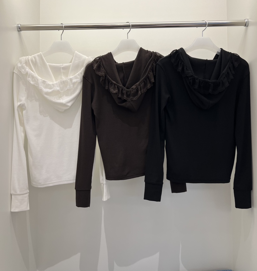 BE&amp;BE東大門實拍女裝新品熱賣真品長袖T恤連帽衫羅紋BE&be長袖T恤