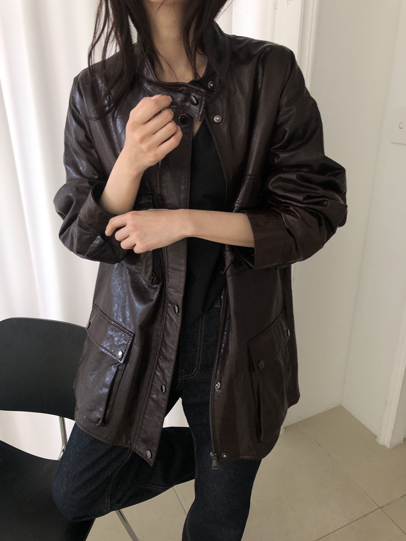 ATHEA東大門直郵女裝新品休閑熱賣推薦人氣時尚真品夾克羊皮ATHEA夾克