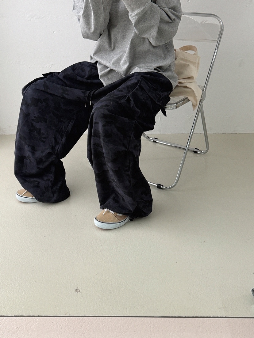 OKIE東大門直郵女士新品熱賣推薦時尚休閑真品休閑褲迷彩OKIE休閑褲