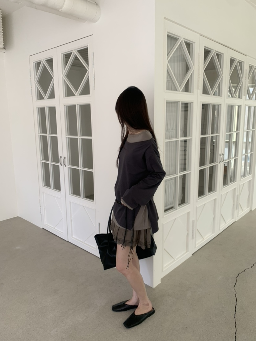 LE AVE東大門實拍女士新款推薦人氣真品休閑熱賣長袖T恤LE AVE長袖T恤